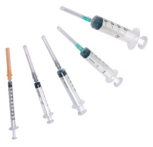 Siringhe monouso con ago sterili